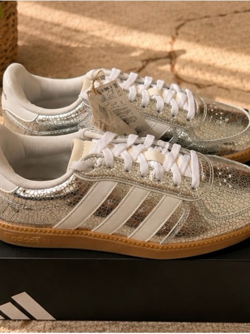 adidas Breaknet Sleek  Womens Silver Sneakers Casual Shoes SB1158-LA7786 - Picture 2 of 4